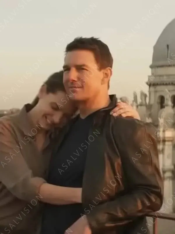 Ethan Hunt Black Leather Jacket