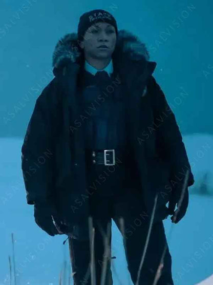 Evangeline Navarro TV Series True Detective Season 4 Kali Reis Black Jacket