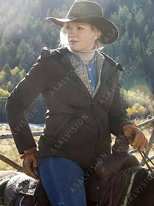 Evelyn Dutton Yellowstone Dark Brown Jacket