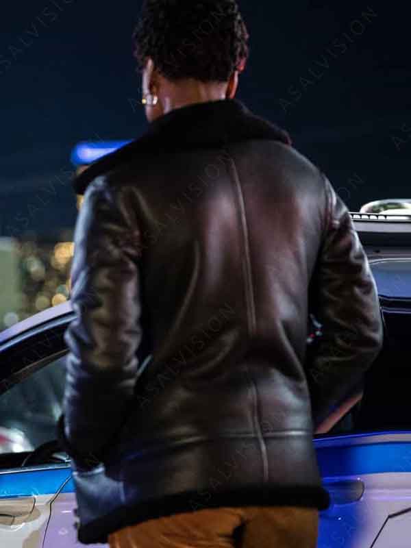 FBI Katherine Renee Kane Black Shearling Leather Jacket