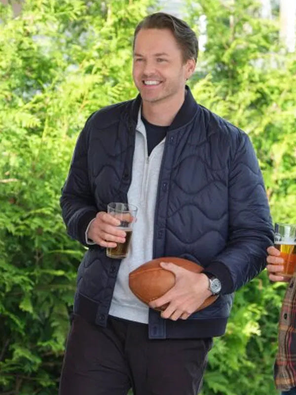 Falling Together 2024 Mark Wallace Bomber Quilted Jacket