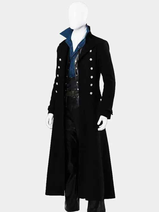 Fantastic Beasts Johnny Depp Black Long Wool Coat