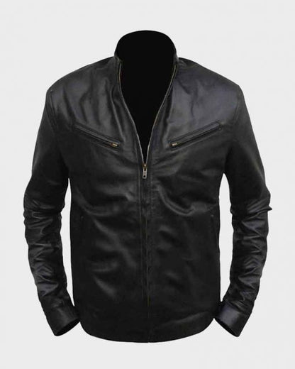 Fast And Furious 6 Vin Diesel Black Leather Jacket