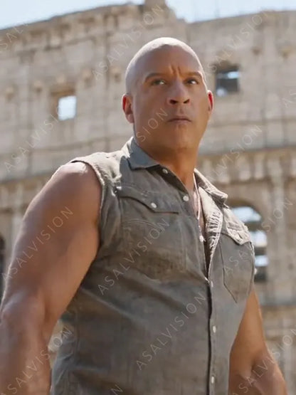 Fast X 2023 Dominic Toretto Gray Vest
