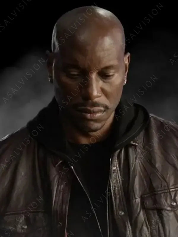 Fast X 2023 Tyrese Gibson Brown Leather Jacket