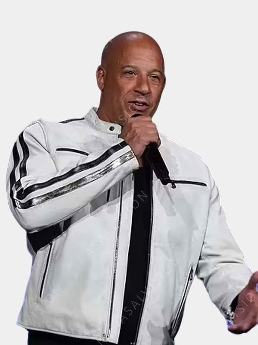 Fast-X-Vin-Diesel-CinemaCon-White-Leather-Jacket
