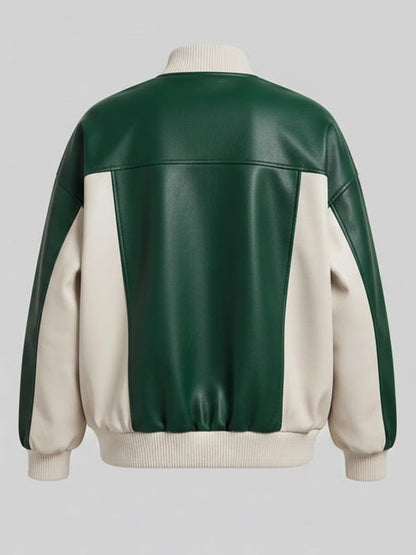 Norell Patchwork Faux Leather Jacket