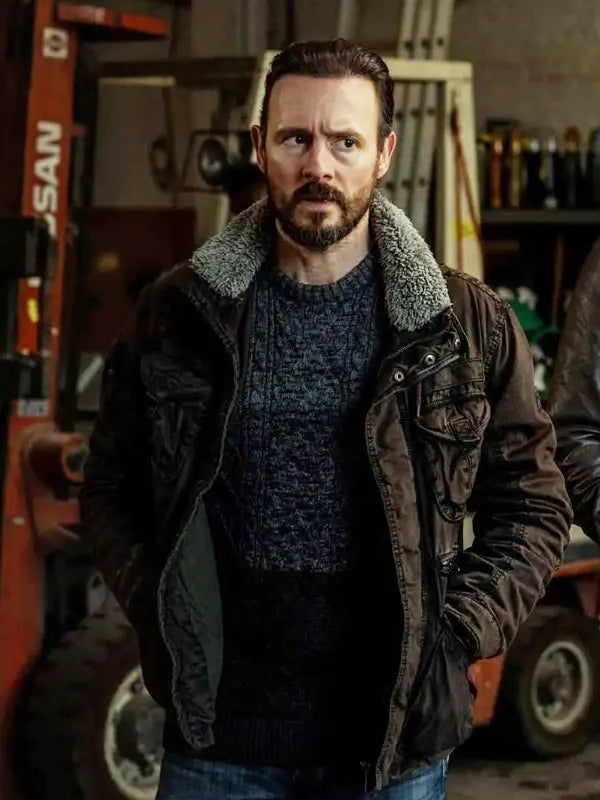 Ferry 2 Dennis Cotton Jacket With Shearling Collar