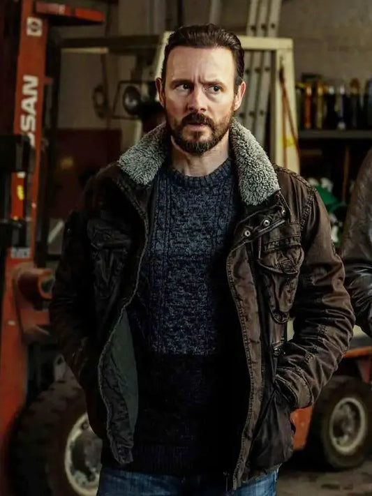 Ferry 2 Dennis Cotton Jacket With Shearling Collar