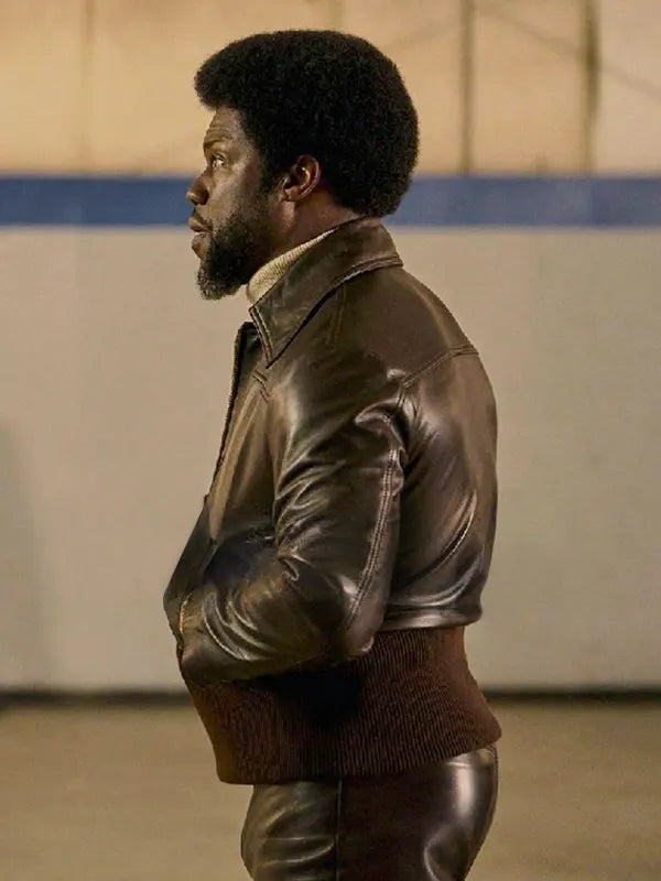 Fight Night The Million Dollar Heist Chicken Man Leather Brown Jacket