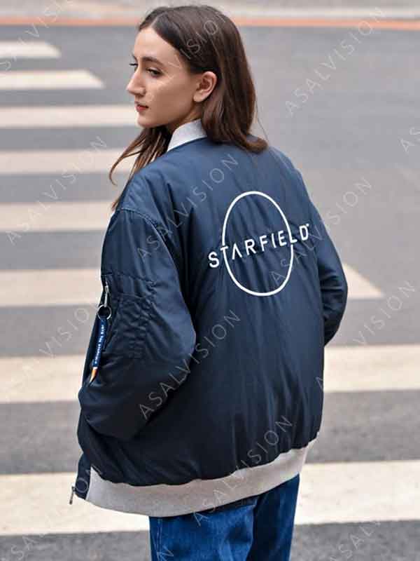 Flight Crew Starfield Blue Bomber Jacket
