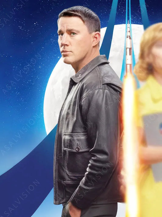 Fly Me To The Moon Cole Davis Black Leather Jacket