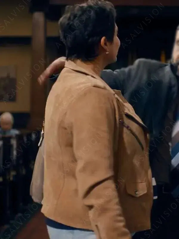 Fool Me Once 2024 Clara Indrani Suede Leather Jacket