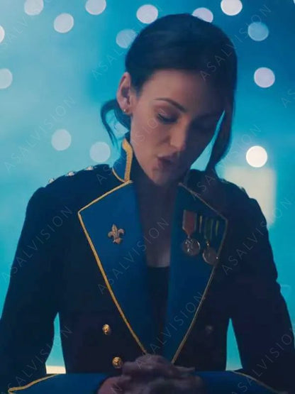 Fool Me Once Michelle Keegan Blue Uniform Blazer Coat