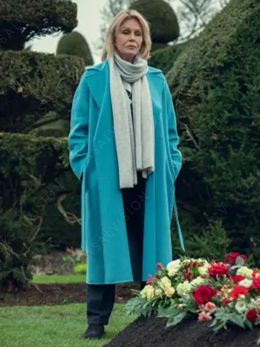 Fool Me Once Season 1 Judith Burkett Blue Wool Coat