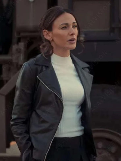 Fool Me Once Season 1 Michelle Keegan Biker Leather Jacket