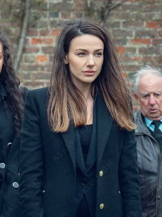 Fool Me Once Season 1 Michelle Keegan Black Trench Coat
