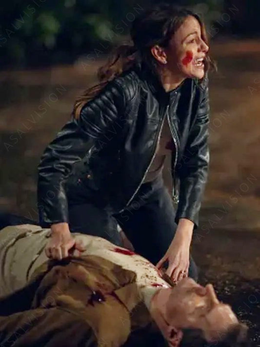 Fool Me Once Season 1 Michelle Keegan Leather Jacket
