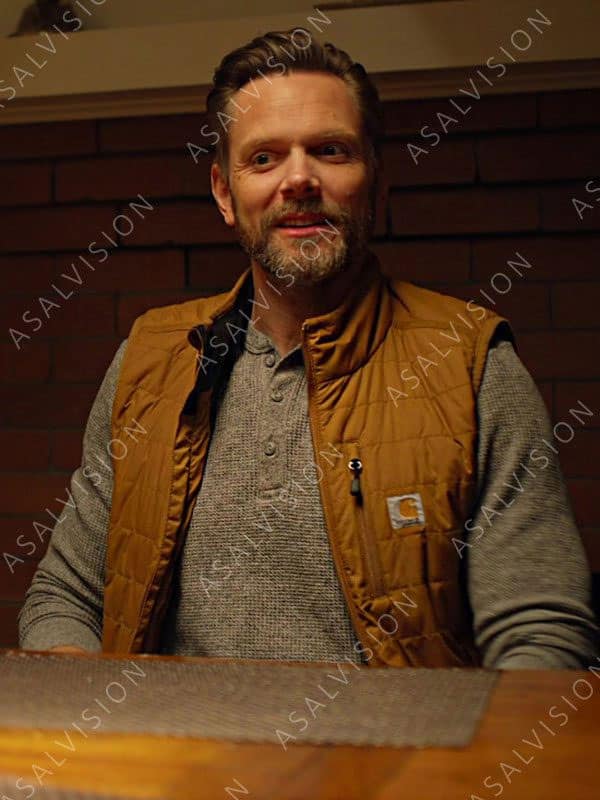 Frank Shaw TV Series Animal Control 2023 Joel McHale Brown Vest