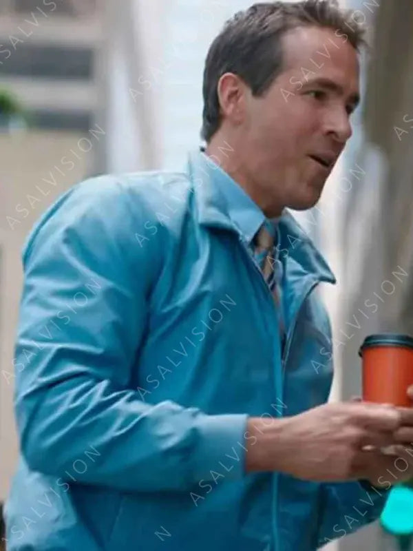 Free Guy Ryan Reynolds Blue Jacket