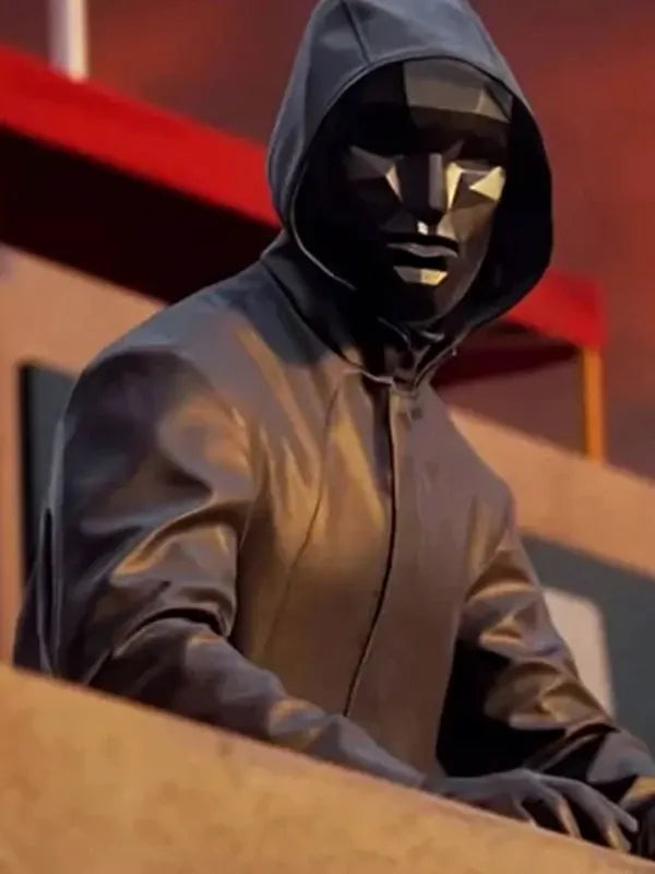 Front Man Squid Game S02 Lee Byung-hun Leather Black Coat