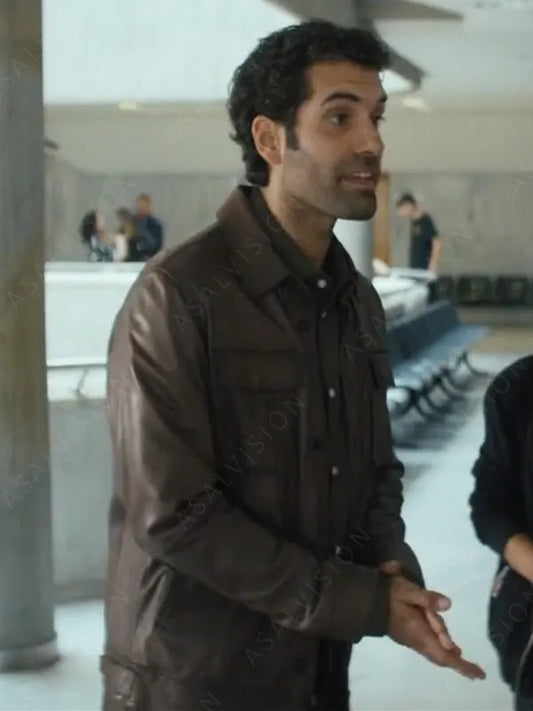 Gangs Of Galicia Tamar Novas Brown Leather Jacket