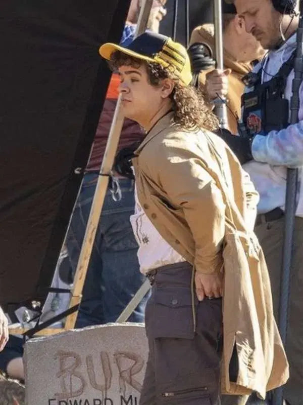 Gaten Matarazzo Stranger Things S05 Dustin Henderson Brown Long Jacket