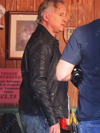 Gaz The Full Monty 2023 Black Zip-Up Leather Jacket