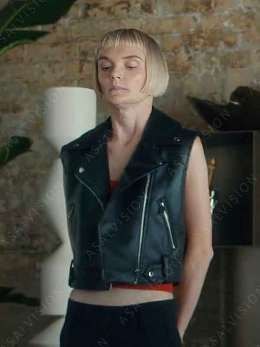 Geek Girl Season 1 Betty Black Leather Vest
