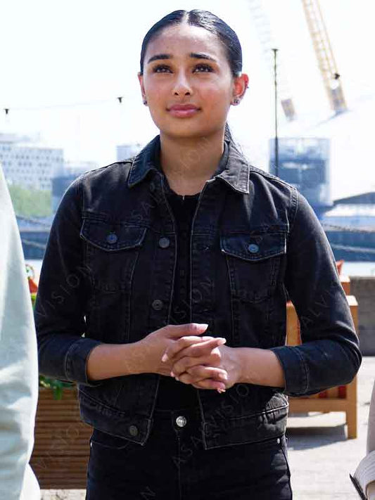 Geek Girl Season 1 Rochelle Harrington Black Denim Jacket