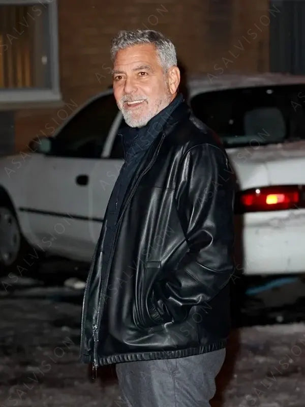 George Clooney Leather Jacket