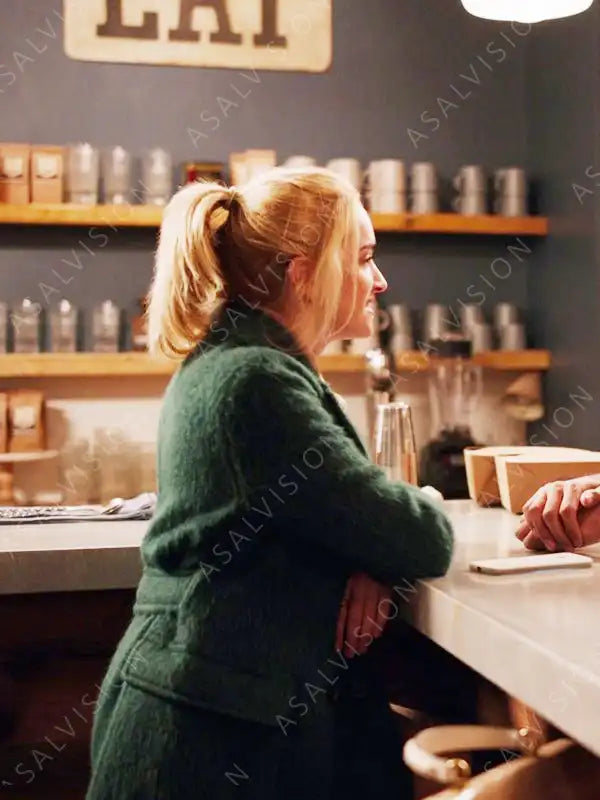 Georgia Miller Ginny & Georgia Brianne Howey Green Wool Coat