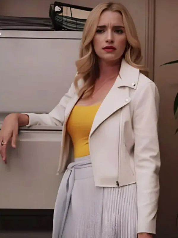 Georgia Miller Ginny & Georgia Leather White Jacket