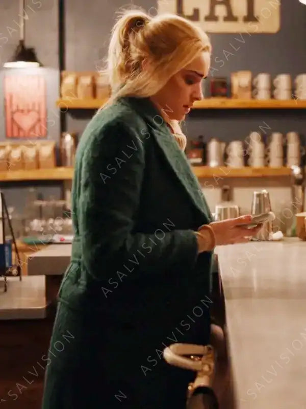 Georgia Miller Green Wool Coat