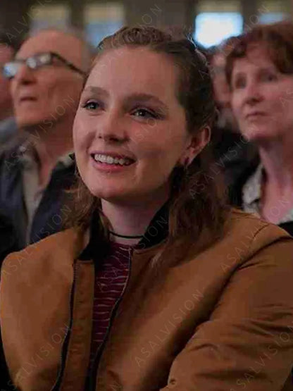Gertie Movie Coda 2021 Amy Forsyth Brown Bomber Jacket