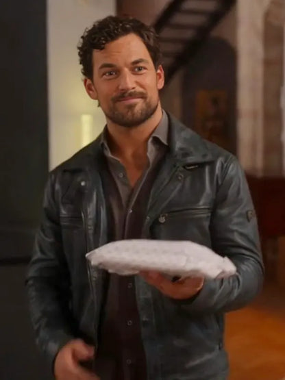 Giacomo Gianniotti Inganno Leather Jacket