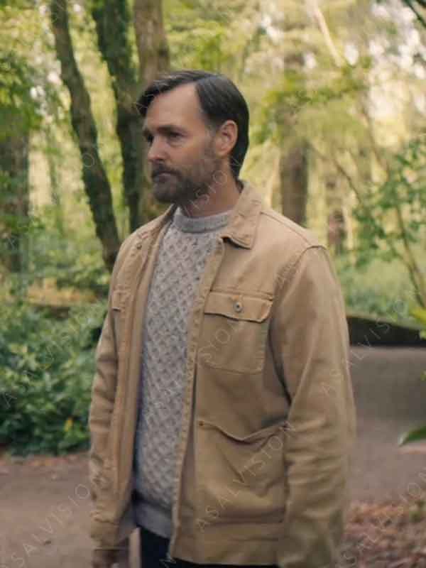 Gilbert TV Series Bodkin 2024 Will Forte Cotton Beige Jacket