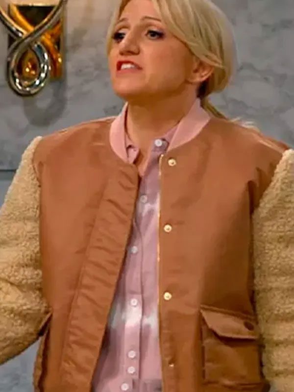 Gina Dabrowski B Positive Annaleigh Ashford Brown Varsity Jacket