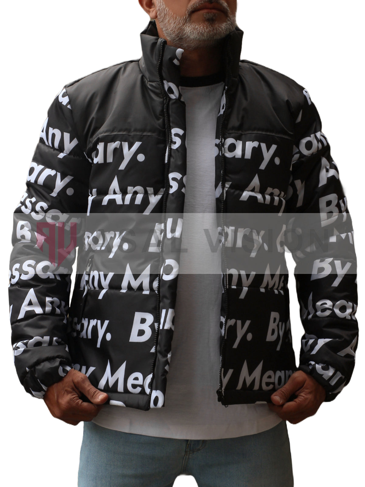 Goku Drip Dragon Ball Black Puffer Jacket