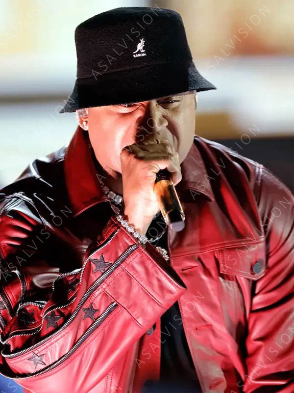 Grammy Award 2023 LL Cool J Leather Maroon Jacket