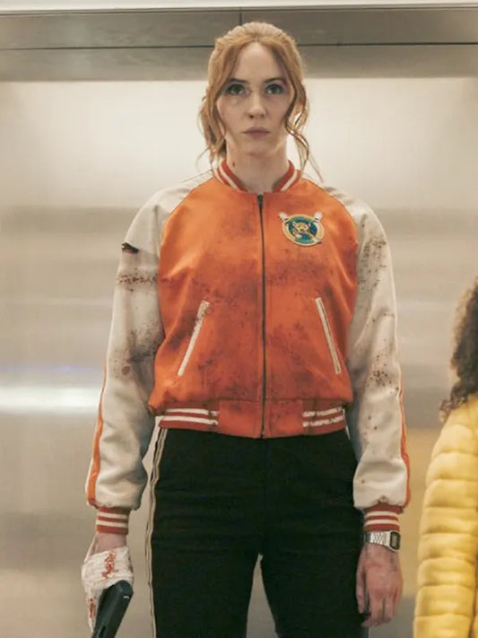 Gunpowder Milkshake Karen Gillan Bomber Jacket