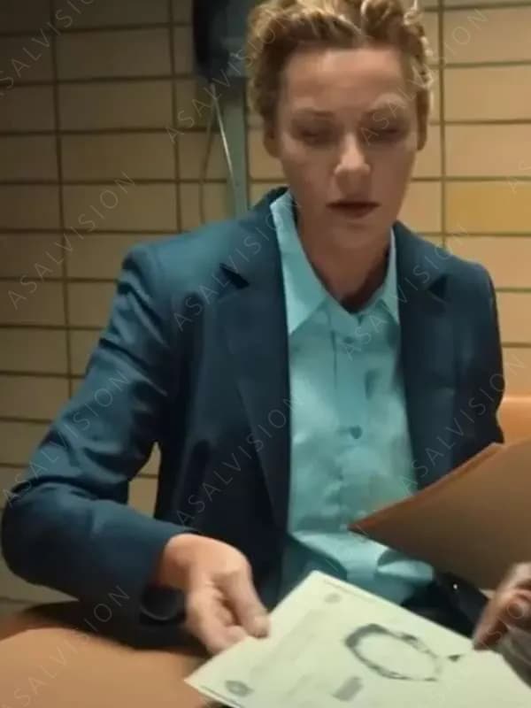 Gwen Carver Role Play 2024 Connie Nielsen Blue Blazer