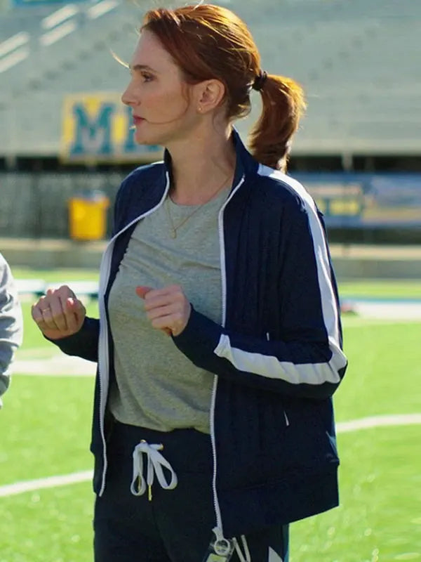 Gwen Sanders English Teacher S01 Stephanie Koenig Blue Track Jacket