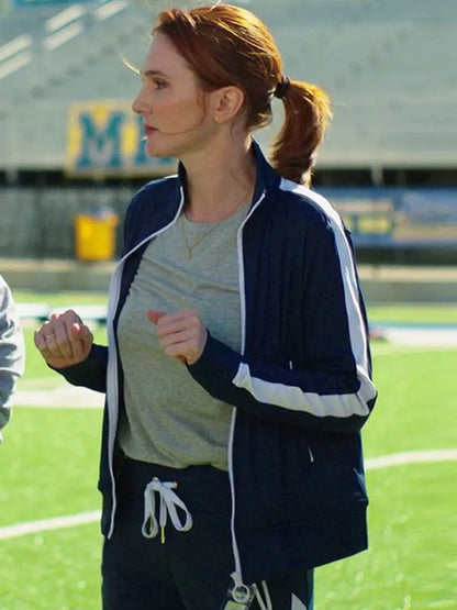 Gwen Sanders English Teacher S01 Stephanie Koenig Blue Track Jacket