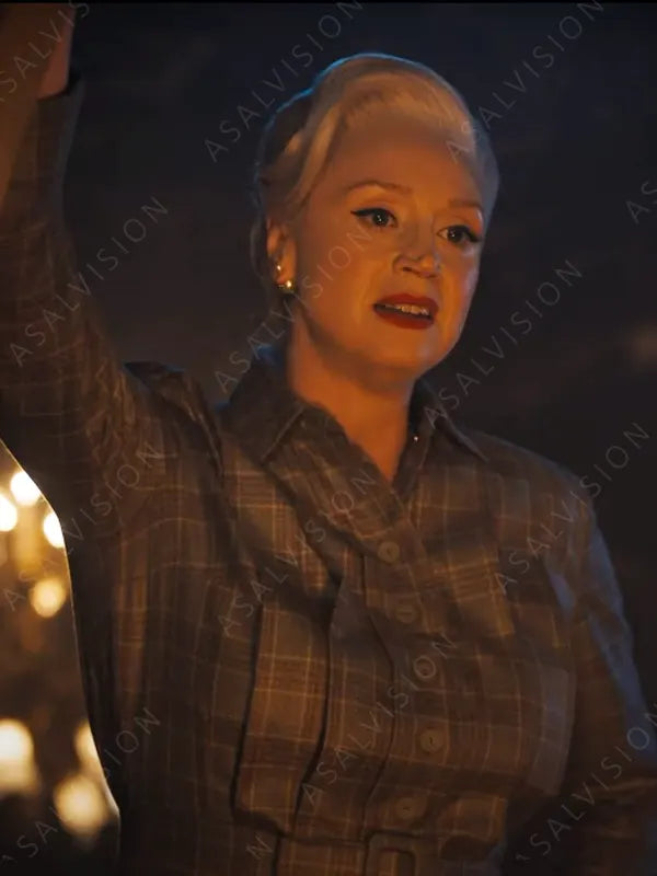 Gwendoline Christie Checked Dress