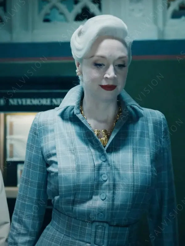 Gwendoline Christie Wednesday 2022 Checked Dress