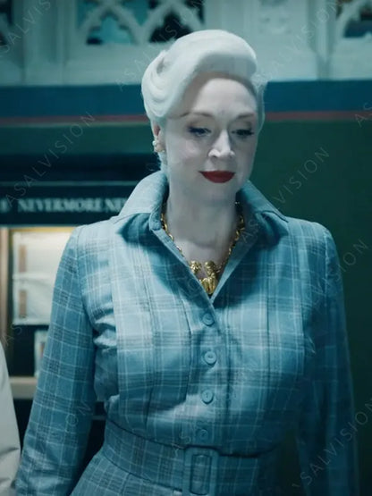 Gwendoline Christie Wednesday 2022 Checked Dress