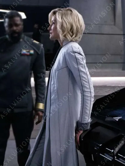 Halo S01 Natascha McElhone White Trench Coat