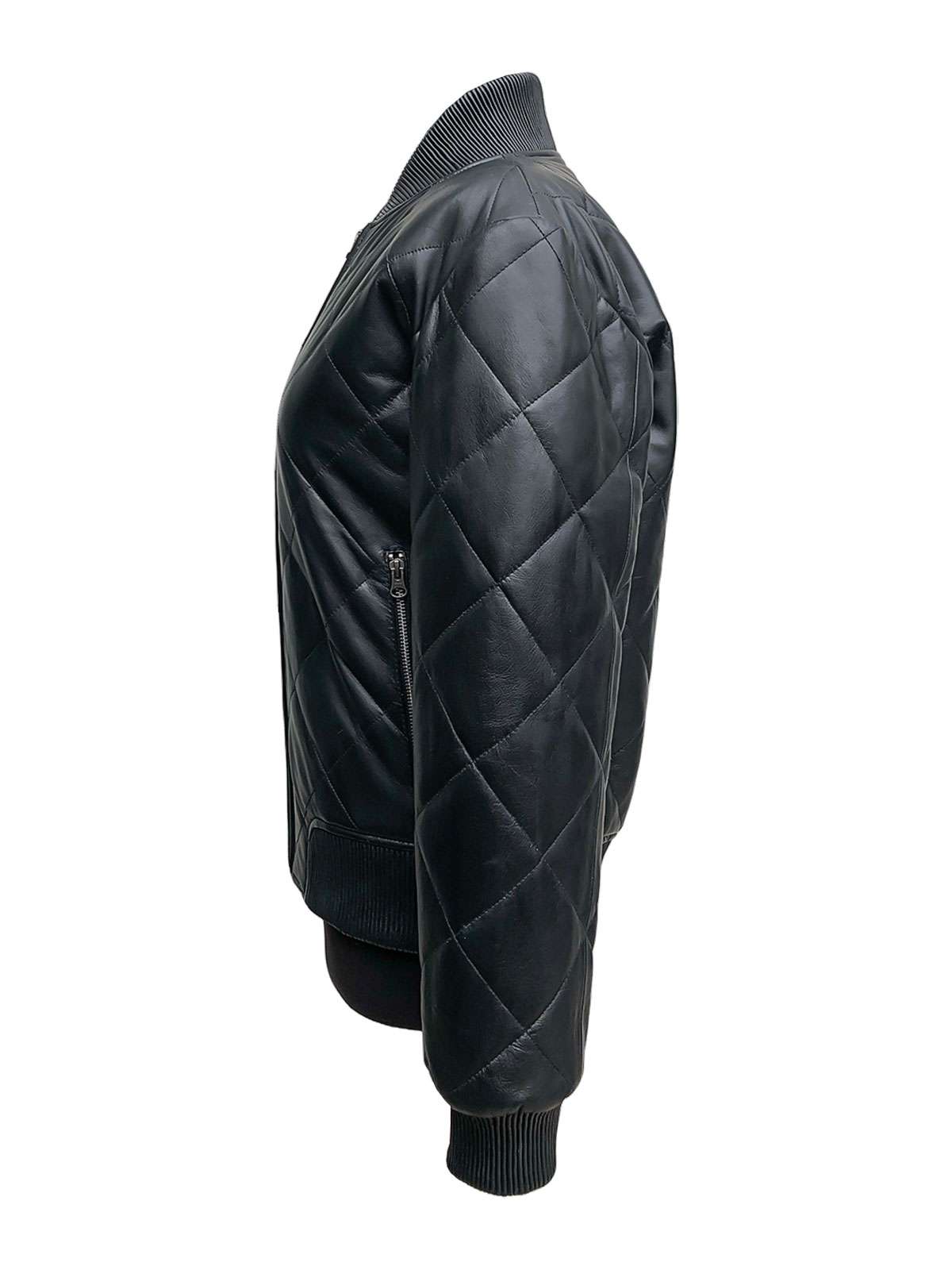 Handmade 100% Real Leather Bomber Jacket For Women