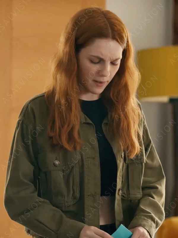 Harriet Manners TV Series Geek Girl 2024 Emily Carey Green Cotton Jacket